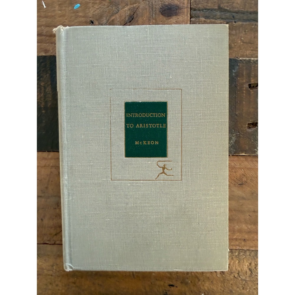 Introduction to Aristotle Richard McKeon Modern Library Hardcover Vintage Book